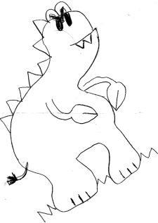 Chombo, the whale washing dino!